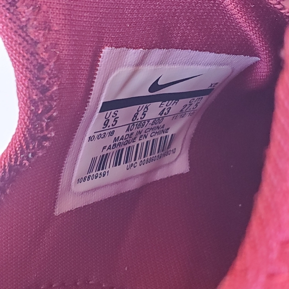 Nike Air Huarache E.D.G.E TXT, size 9.5, Red and white - Picture 8 of 9